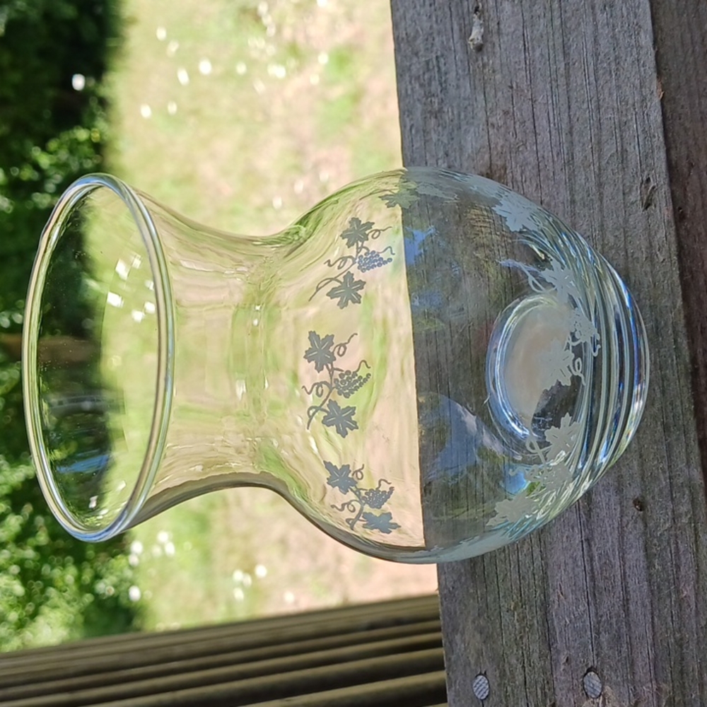 Crystal Glass Vase 4 1/2" tall German